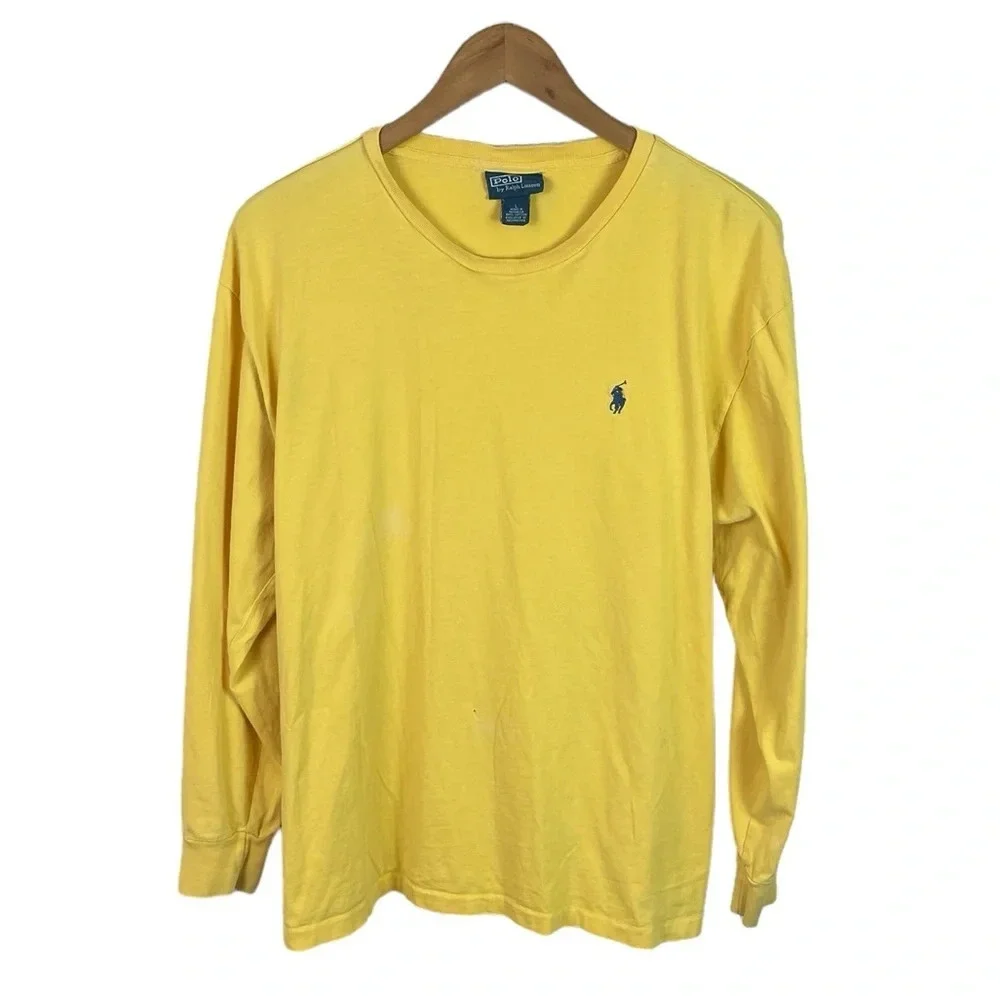 LS277 Men’s Polo Ralph Lauren Designer Long Sleeve T Shirt L